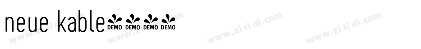 neue kable字体转换
